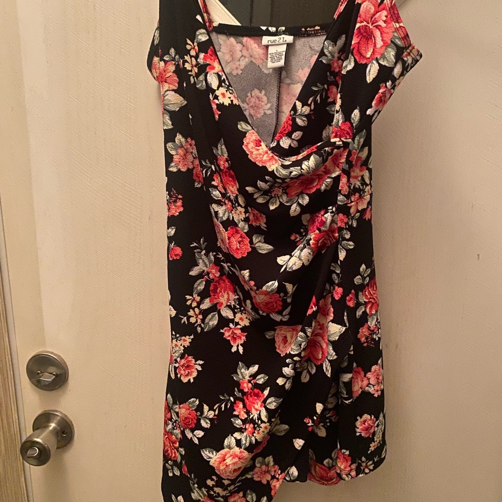 Black Floral Rue21 Romper